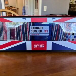 Men's Blue and Red Sock Set